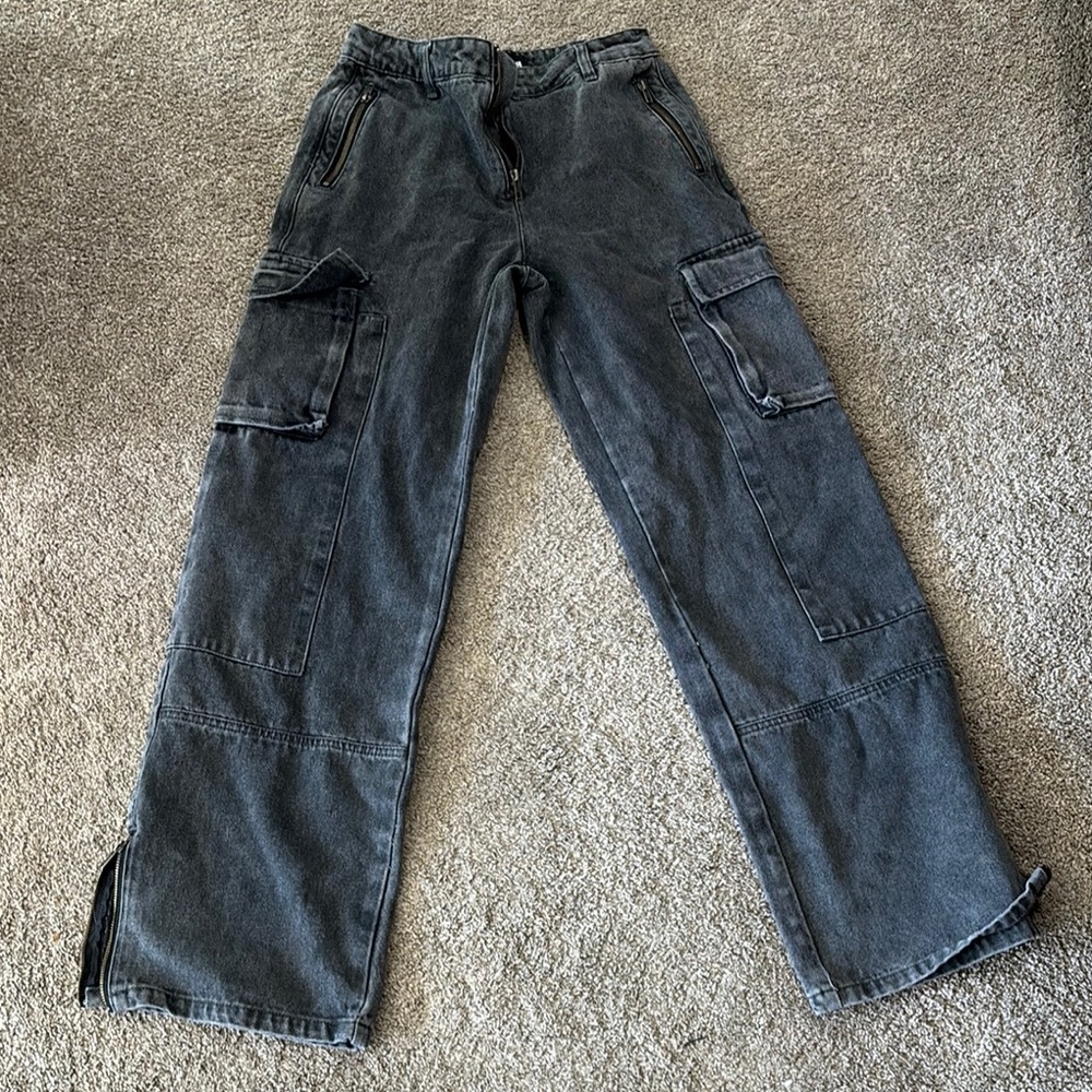 Men's Gray Cargo Pants